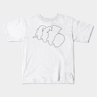 Comedy Silhouettes 2 Kids T-Shirt